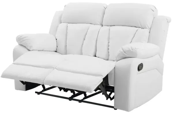Reclining Loveseat For Relaxation - White