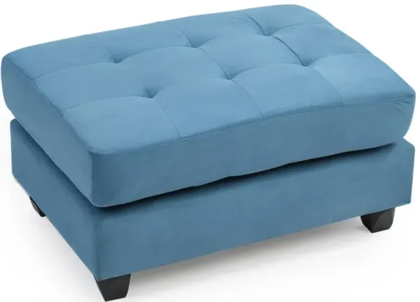 Stylish Aqua Ottoman For Any Room - Aqua Blue