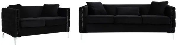 Bayberry - Sofa Loveseat Living Room Set - Black