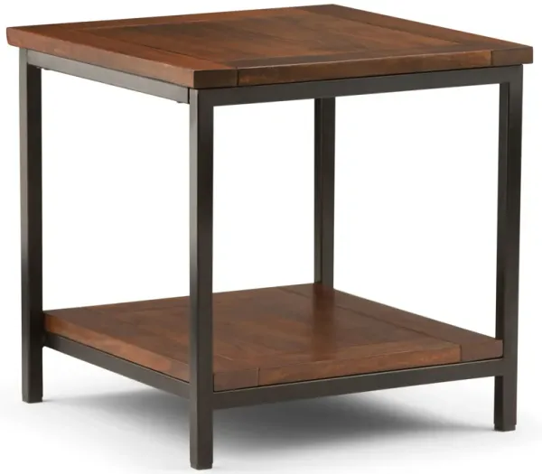 Skyler - End Table - Dark Cognac Brown
