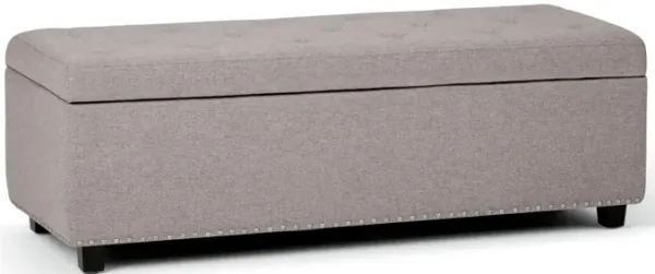 Hamilton - Storage Ottoman - Cloud Gray