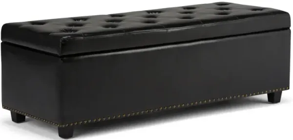 Hamilton - Storage Ottoman - Midnight Black