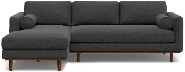 Morrison - Left Sectional Sofa - Charcoal Gray