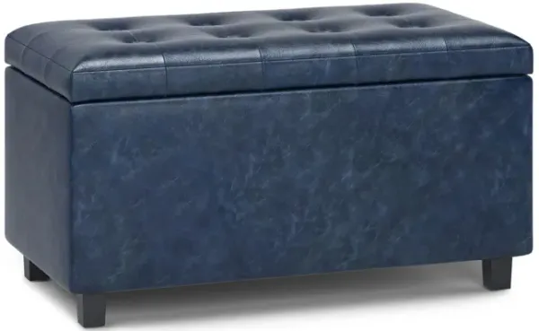 Cosmopolitan - Storage Ottoman - Denim Blue