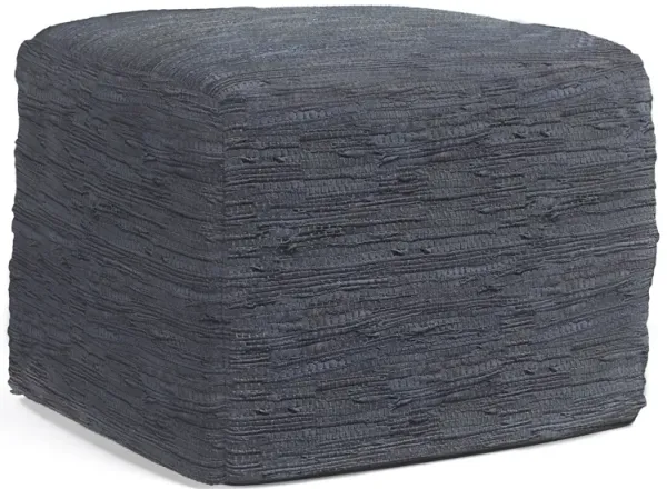 Fredrik - Square Pouf - Dark Blue