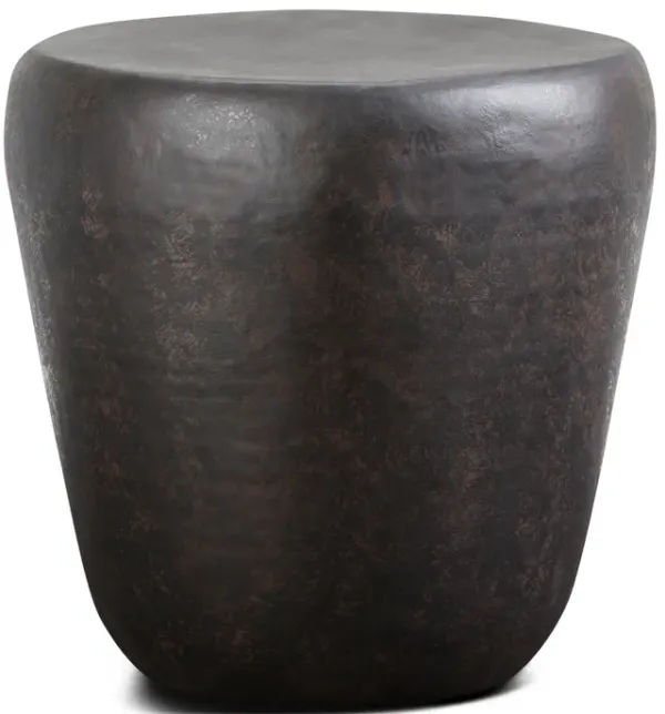 Garvy - Metal Side Table - Rustic Bronze