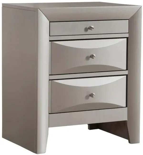 Marilla - Nightstand - Silver Champagne