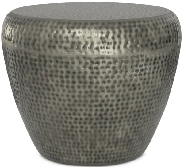 Preston - Metal Side Table - Antique Silver