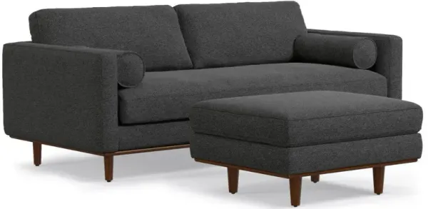 Morrison - Sofa And Ottoman Set - Charcoal Gray