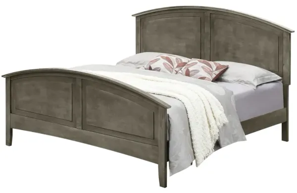 Queen Size Bed With Relaxed Design Stylish - Gray