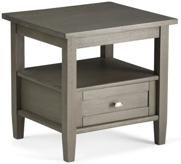Warm Shaker - End Table - Farmhouse Gray