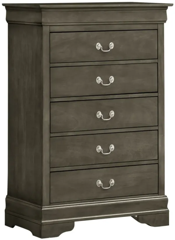 Traditional Style Storage Chest - Gray