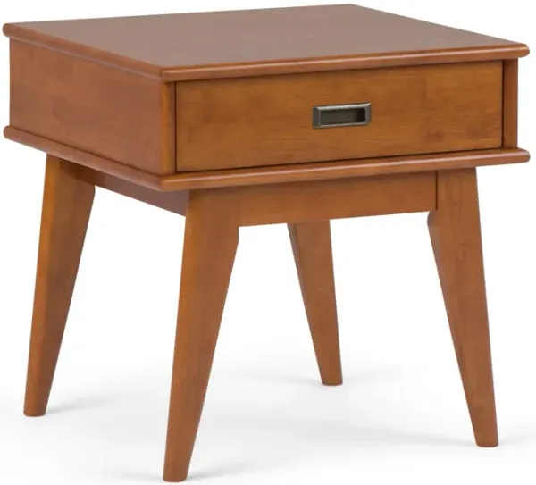 Draper - Mid Century End Table - Teak Brown