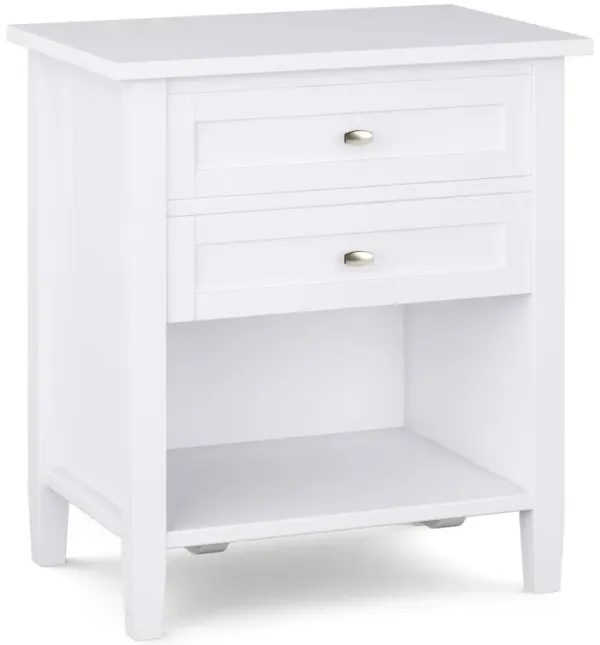 Warm Shaker - Bedside Table - White