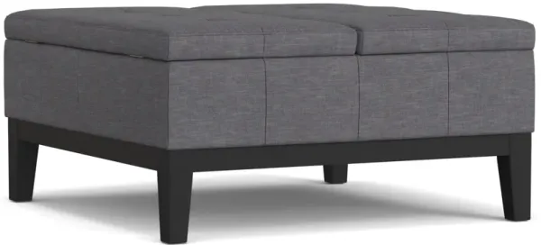 Dover - Lift Top Coffee Table Storage Ottoman - Gray