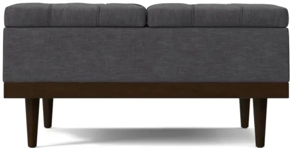 Mariah - Lift Top Table Storage Ottoman - Gray