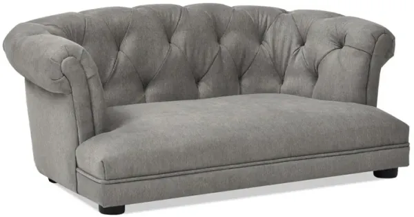 Kiki - Chesterfield Dog Sofa Bed Medium - Uptown Gray