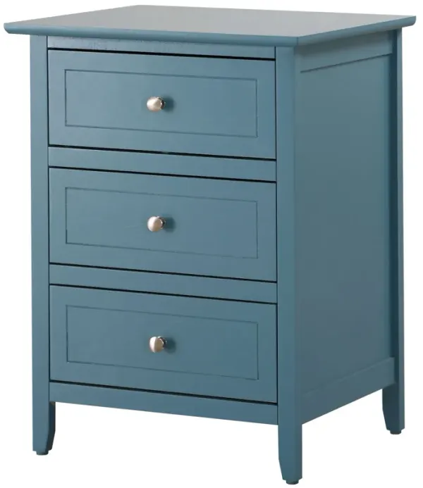 Daniel - Transitional Nightstand - Teal