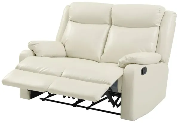Stylish Reclining Love Seat For Two - Pearl