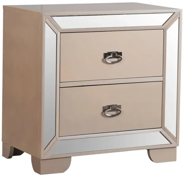 Contemporary Nightstand With Versatility - Pearl