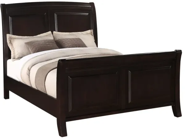 Full Bed Stylish Transitional - Cappuccino