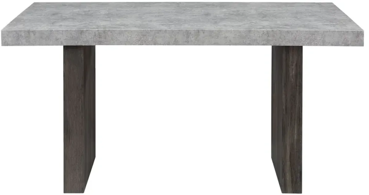Susan - Dining Table Set With Base - Gray