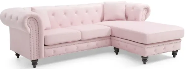 Nola - Sofa Chaise - Pink