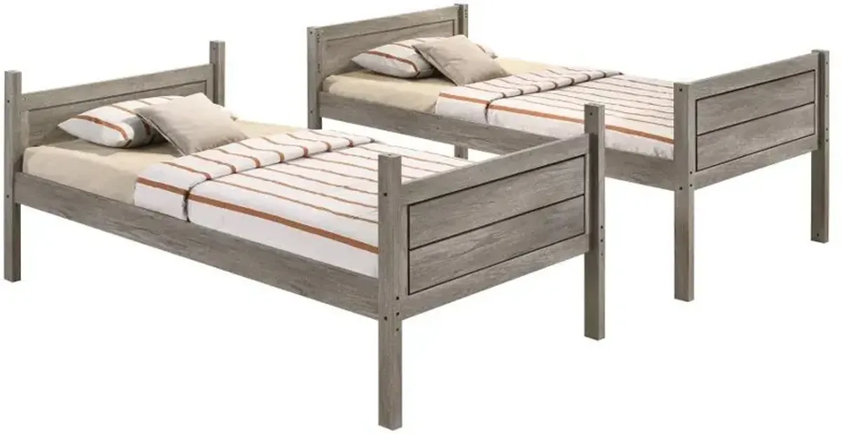 Ryder - Wood Bunk Bed With Mattress