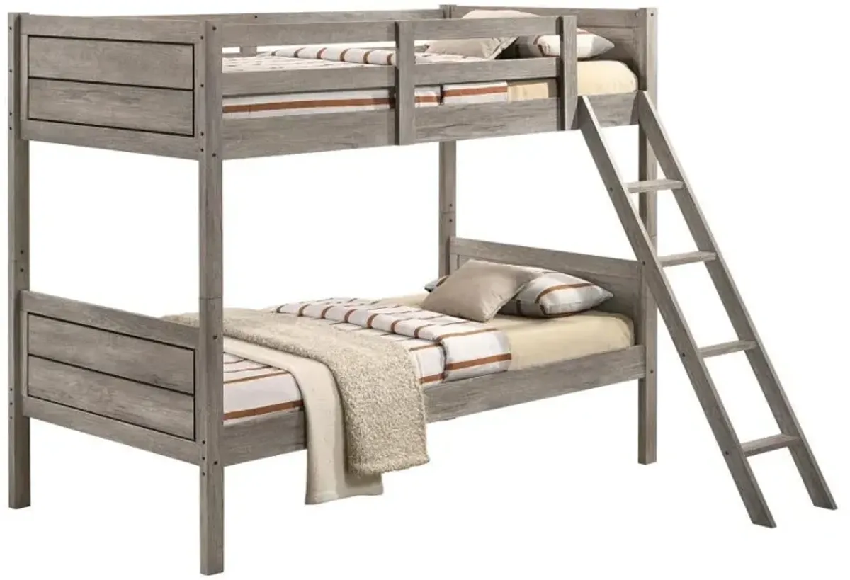 Ryder - Wood Bunk Bed With Mattress