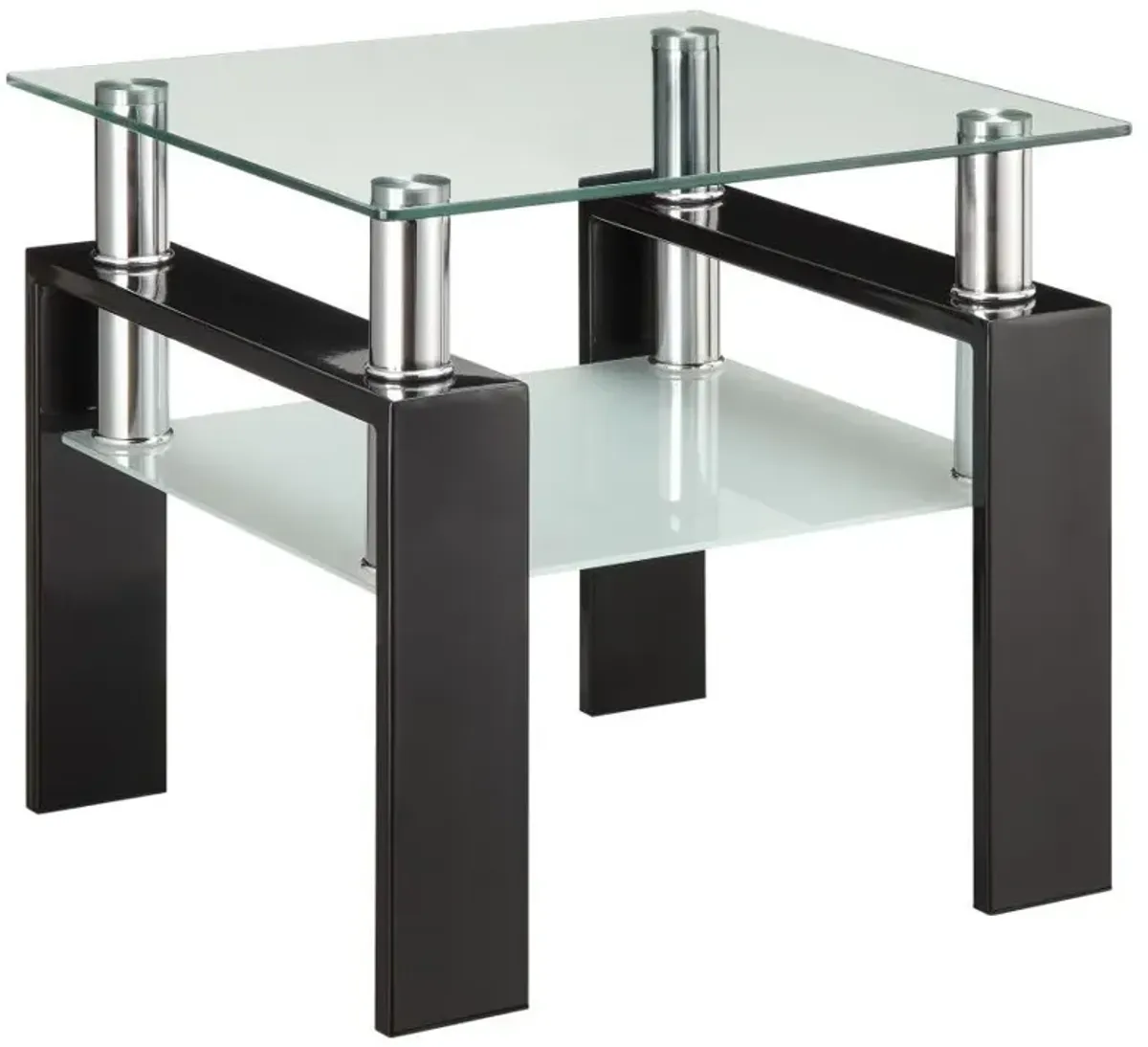 Dyer - 1-Shelf Rectangular Glass Top Table