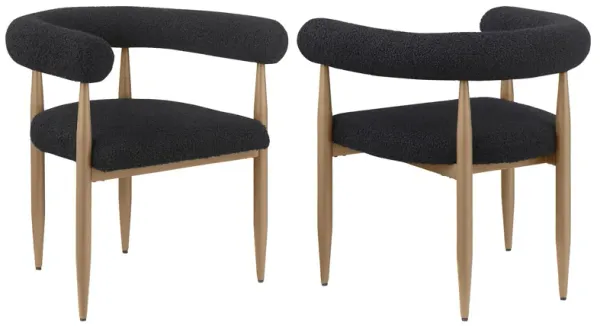 Dunmore - Boucle Upholstered Dining Arm Chair (Set of 2)