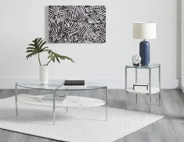 Cadee - Oval Coffee And End Table Set