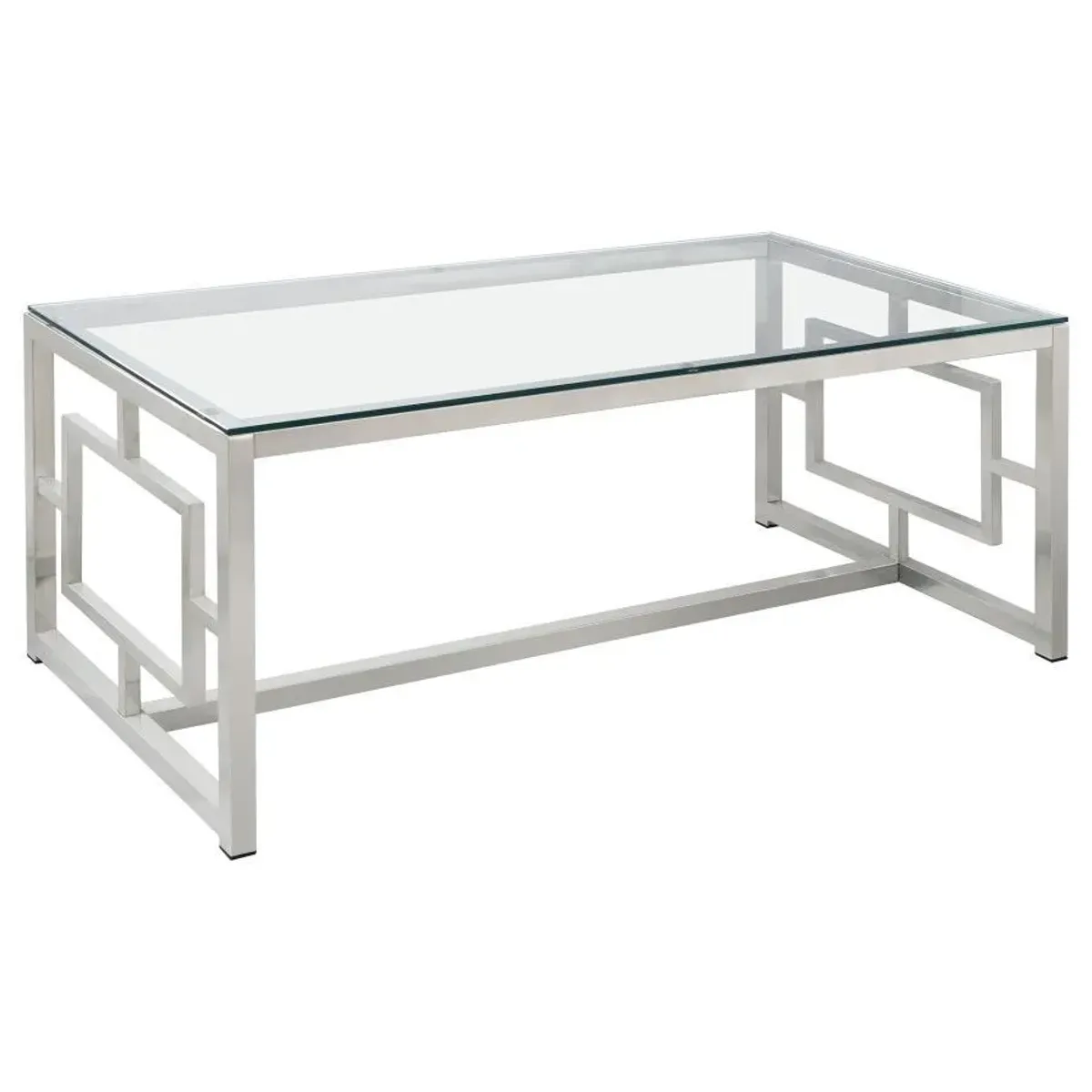 Merced - Glass Top Metal Table