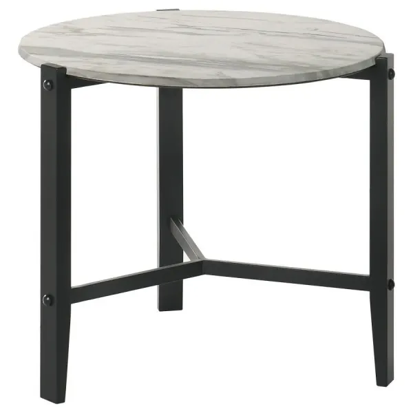 Tandi - Round Faux Marble Table