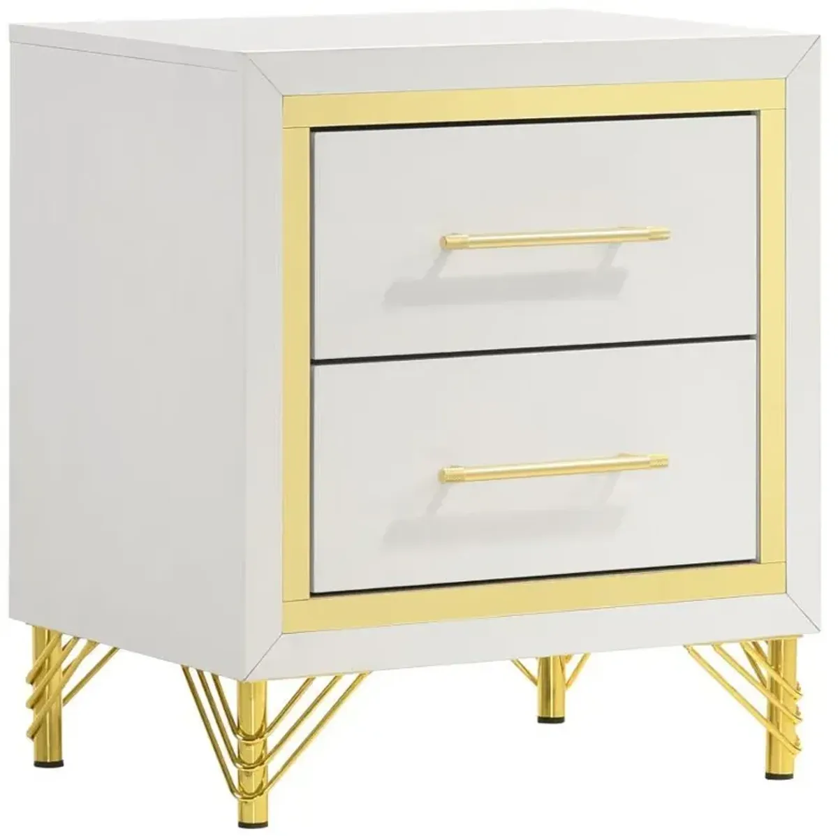 Lucia - 2-Drawer Nightstand - White