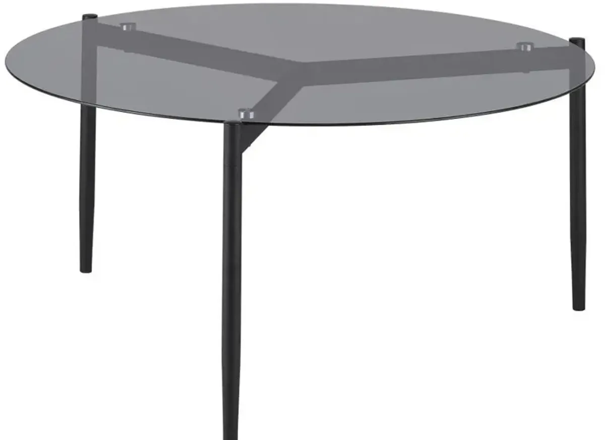 Rosalie - Round Smoked Glass Top Table