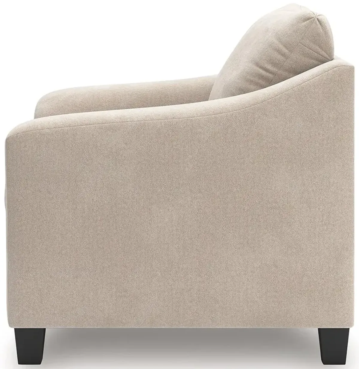 Willarae - Taupe - 2 Pc. - Chair And A Half, Ottoman