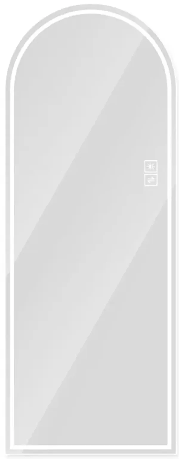 Arch Design LED Full Length Mirror, Dimmable, High Definition, Explosion Proof, 65" X 21" - Silver