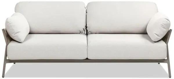 Jasper - Upholstered Patio Deep Seating Sofa - Wheat Beige