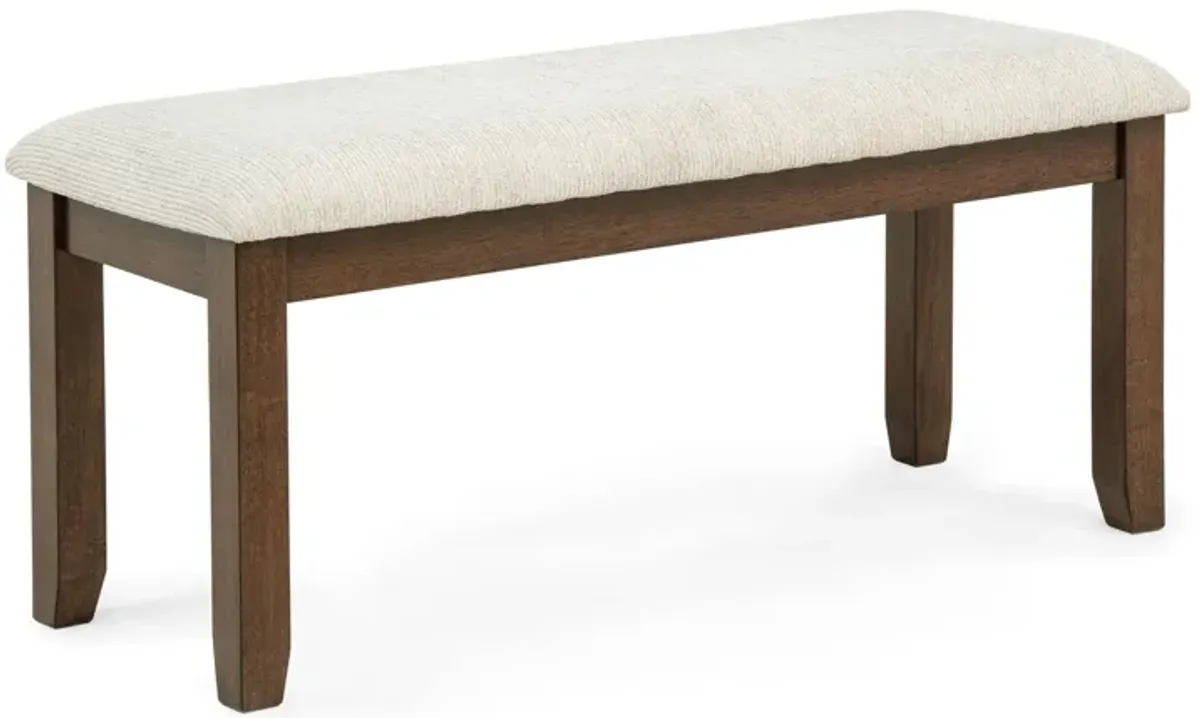 Avasa - Bench - Dark Brown / Beige