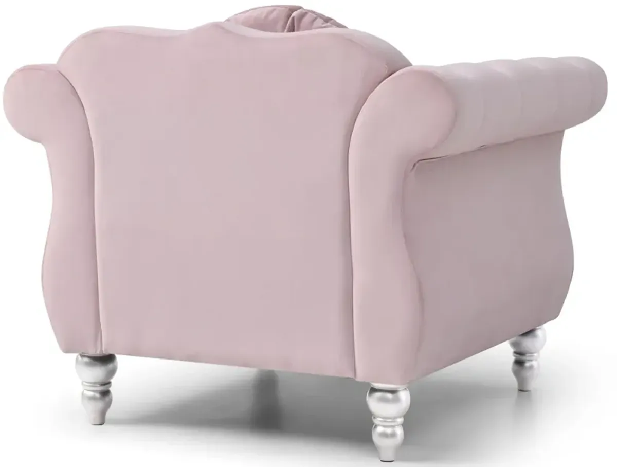 Chic Transitional Flared Arm Chair