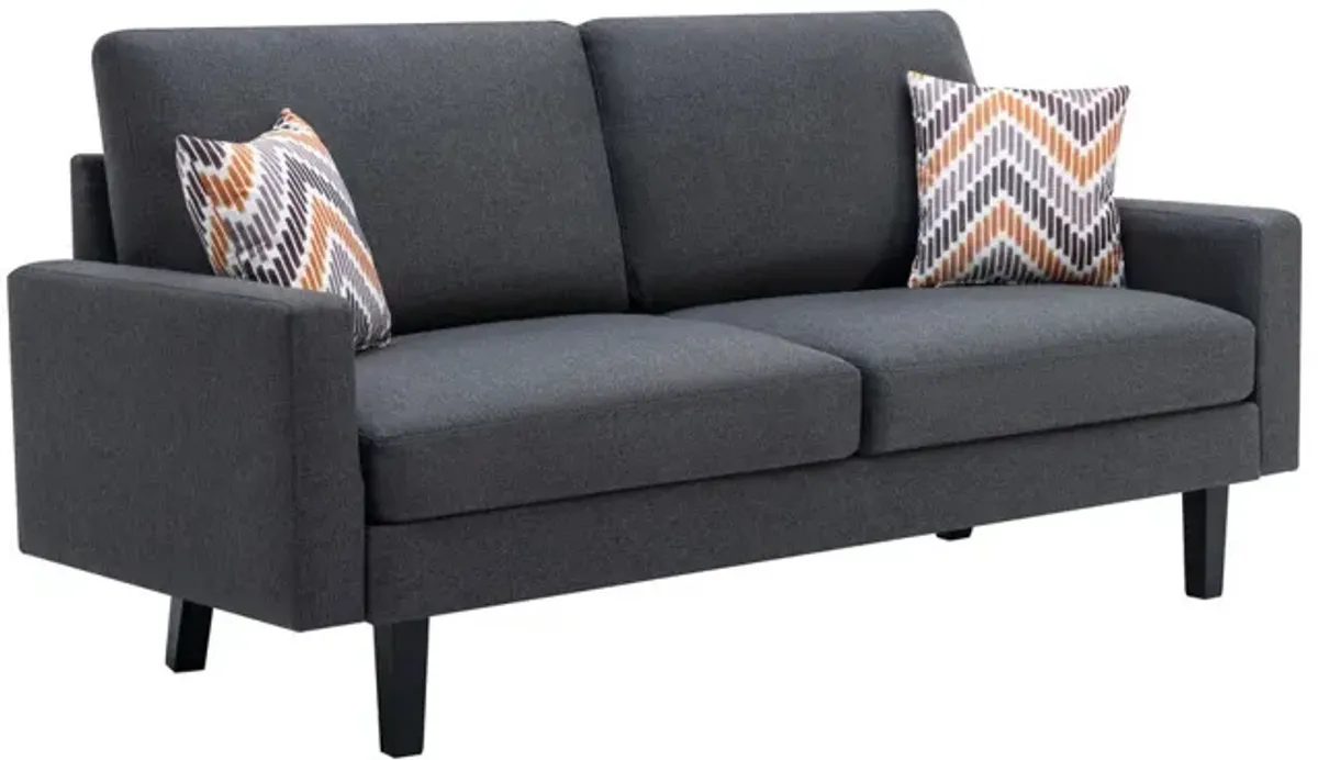 Bahamas - Minimalistic Sofa With 2 Throw Pillows