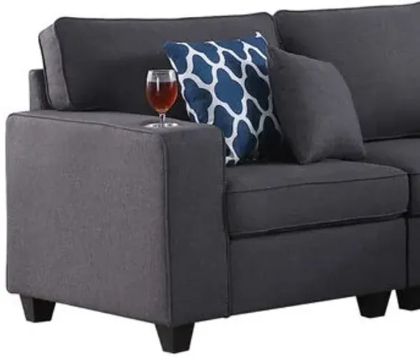 Cooper - Beautiful Sofa With Cupholder