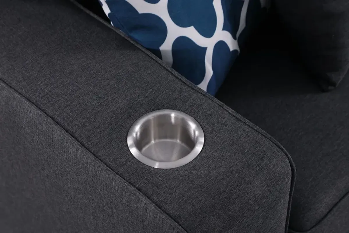 Cooper - Beautiful Sofa With Cupholder