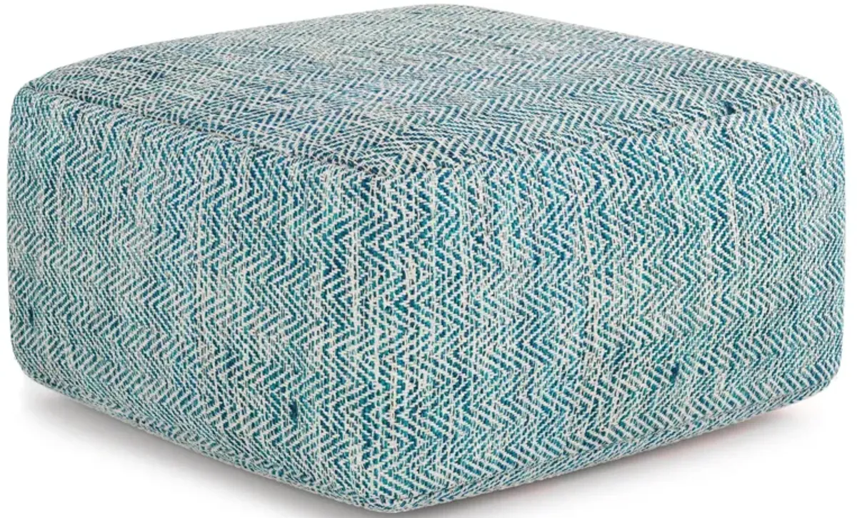Nate - Handcrafted Square Pouf
