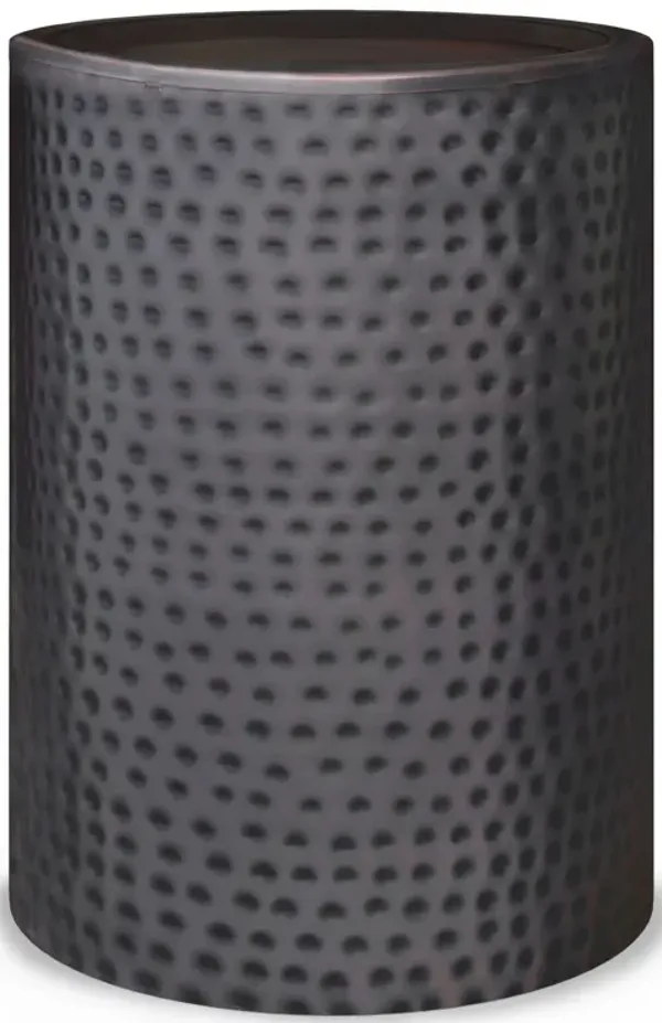 Corbin - Hammered Metal Side Table