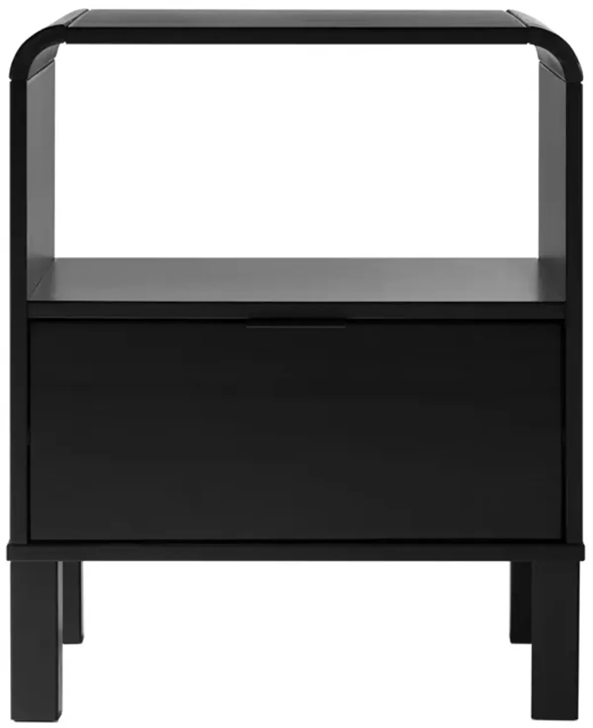 Modern Minimalist Curved Top Nightstand