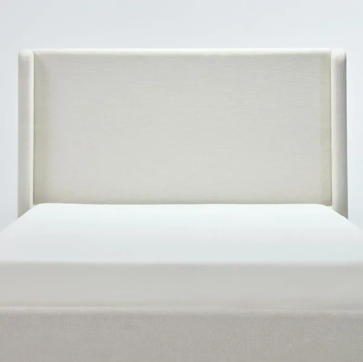 Carmen - Minimalist Upholstered Wingback Bed Frame With High Headboard