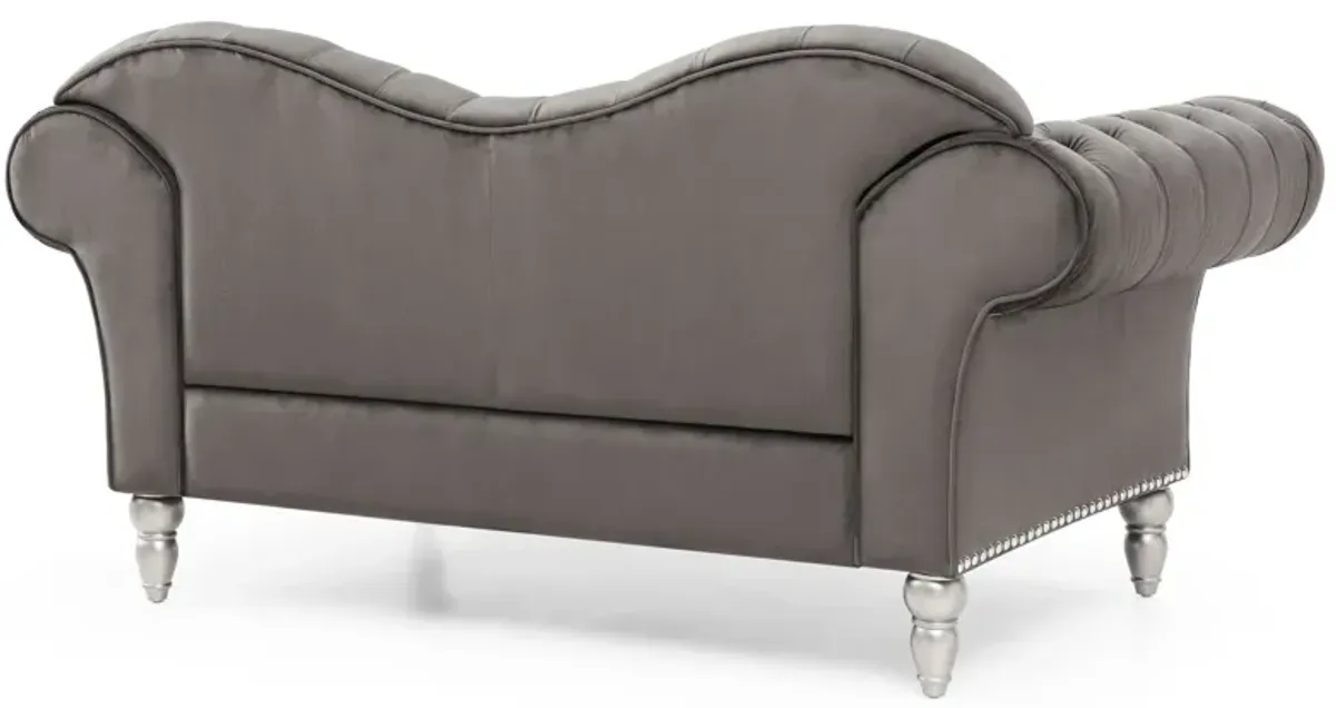 Elegant Round Arm Loveseat