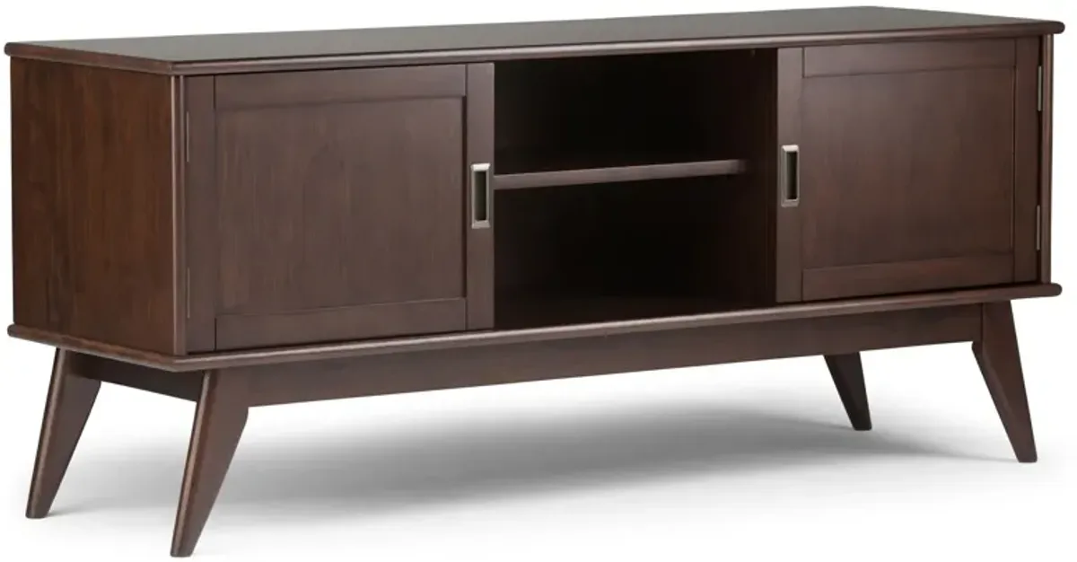 Draper - Handcrafted Mid Century Low TV Media Stand